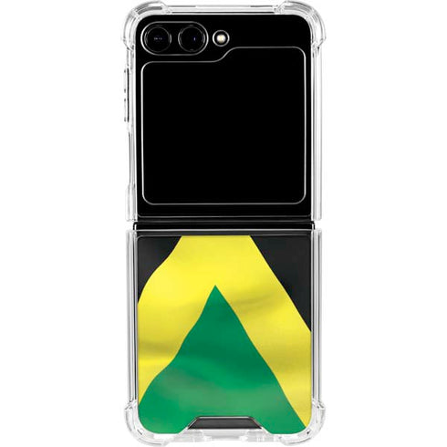 Jamaica Flag Galaxy Z Flip6 Clear Case